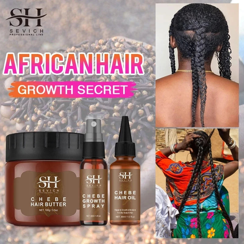 Fast Hair Growth Products African Chebe Powder Hair Growth Oil Hair Loss Treatment Chebe Hair Mask anti Hair Break Products