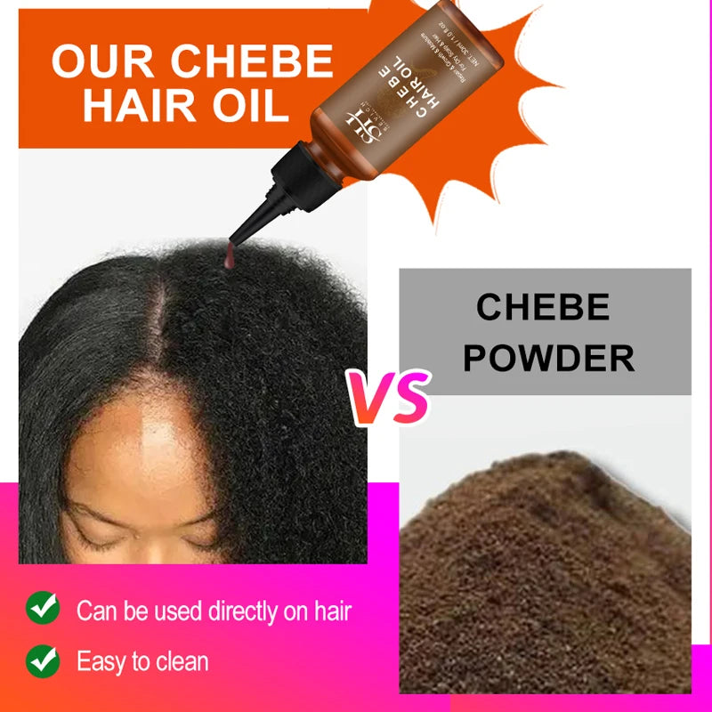 Fast Hair Growth Products African Chebe Powder Hair Growth Oil Hair Loss Treatment Chebe Hair Mask anti Hair Break Products
