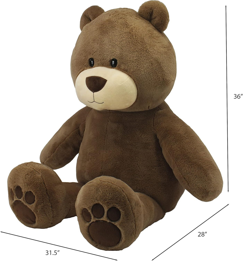 ®| Sqoosh2Poof™| Jumbo Plush Character Compressed inside Small Box | 54" Bear