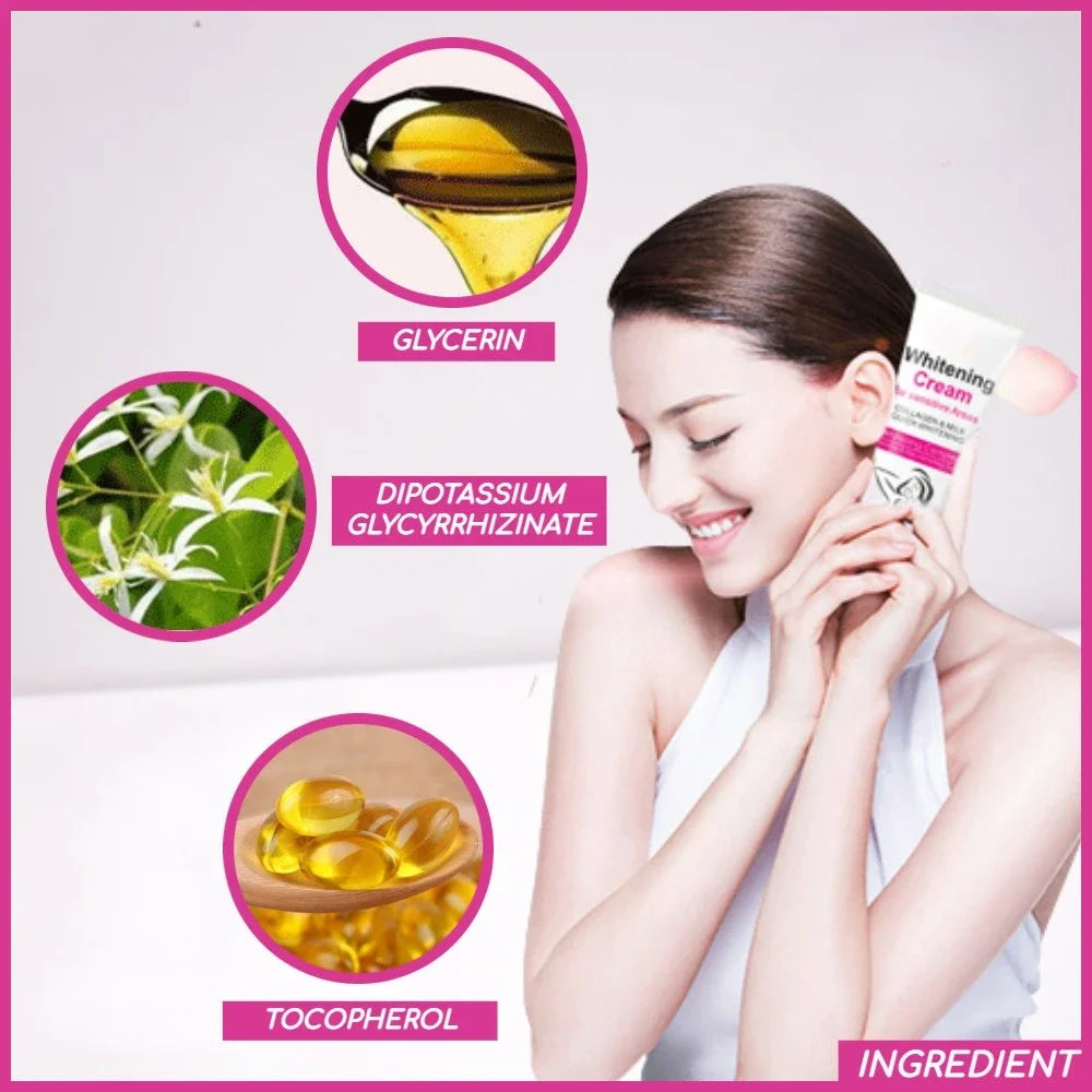 3/5/7Pcs Women Armpit Whitening Cream between Knees Private Parts Whitening Formula Armpit Whitener Intimate Body Creams