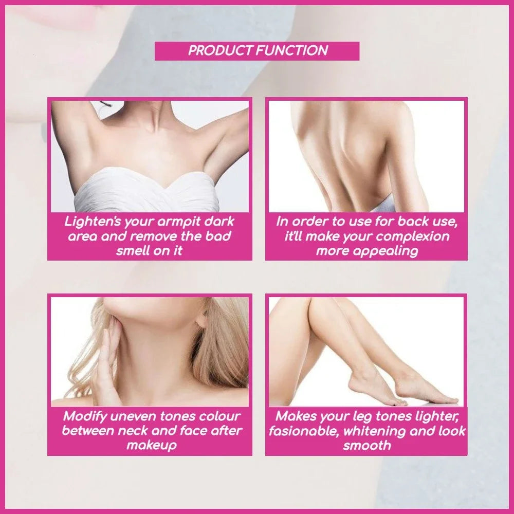 3/5/7Pcs Women Armpit Whitening Cream between Knees Private Parts Whitening Formula Armpit Whitener Intimate Body Creams