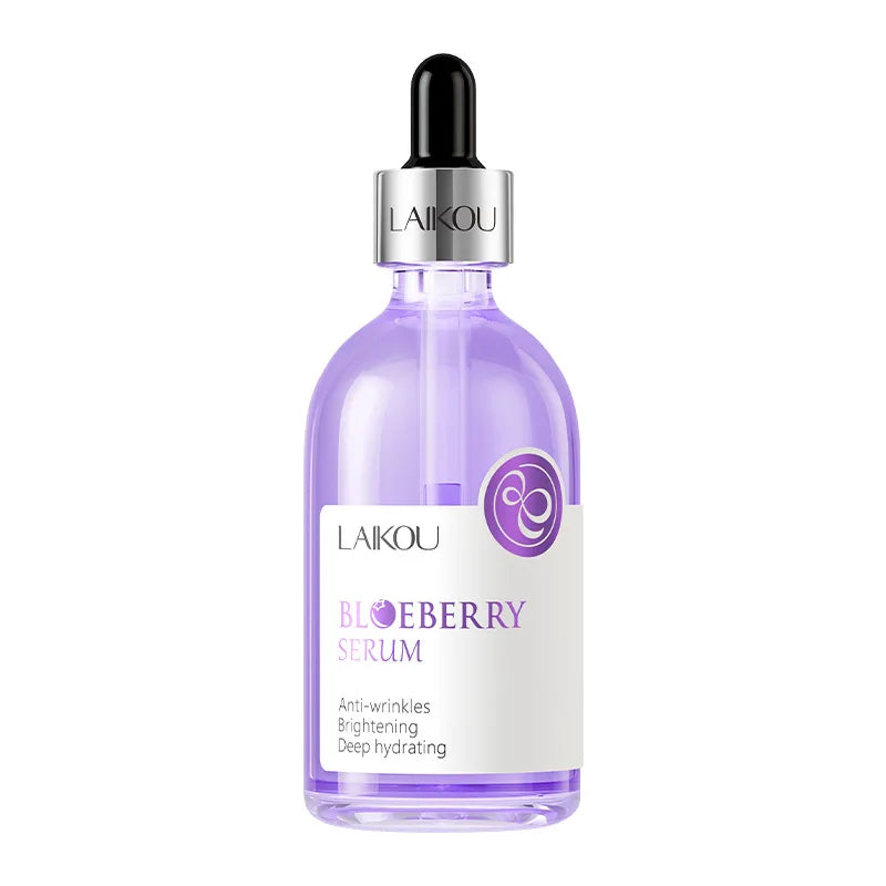 100Ml Blueberry Face Essence Refreshing Hyaluronic Acid Facial Serum Shrink Pores Oil-Control Moisturizing Skin Care Products