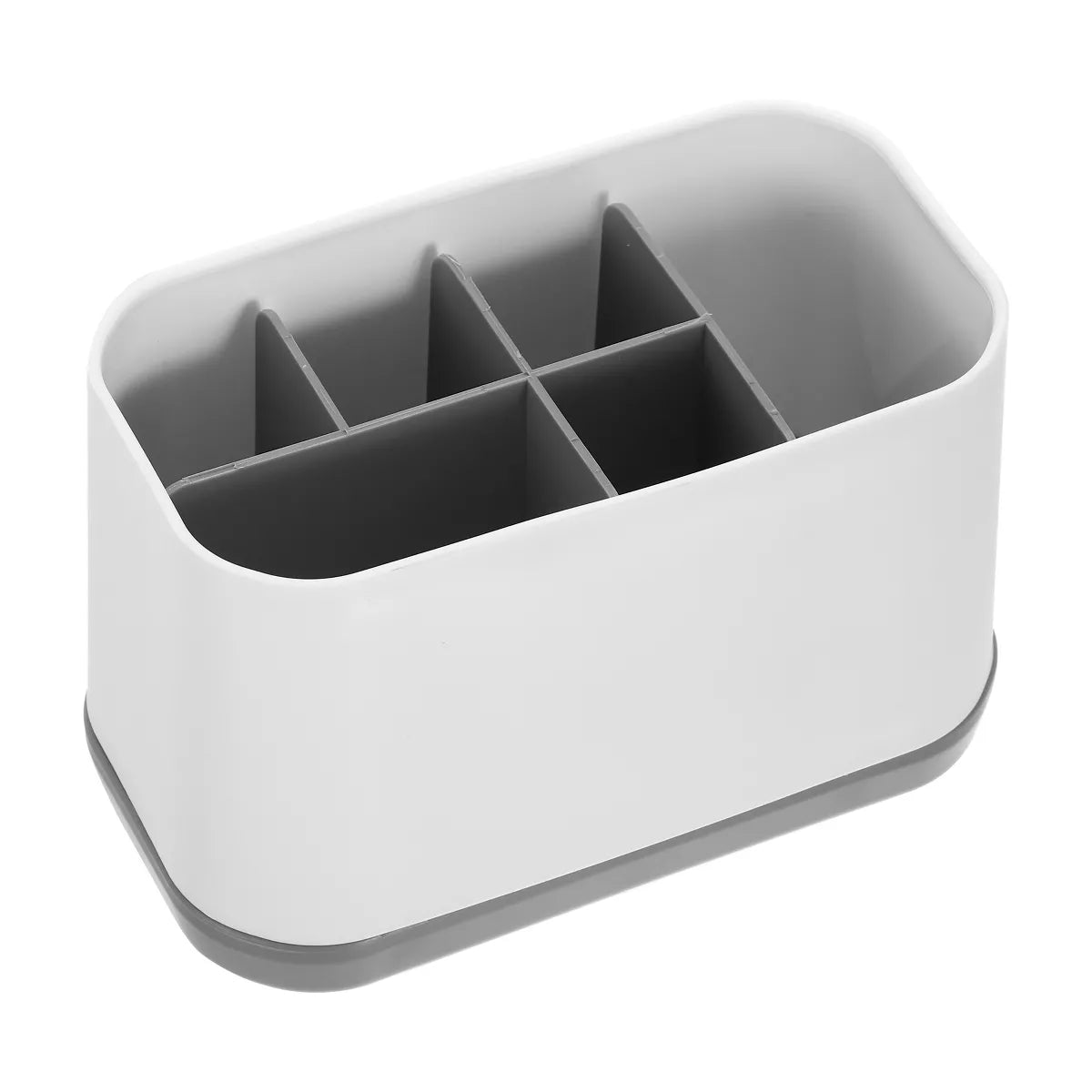 Unique Bargains Plastic Removable Toothbrush Holder Toothbrush Organizer for room Gray White 1 Pcs