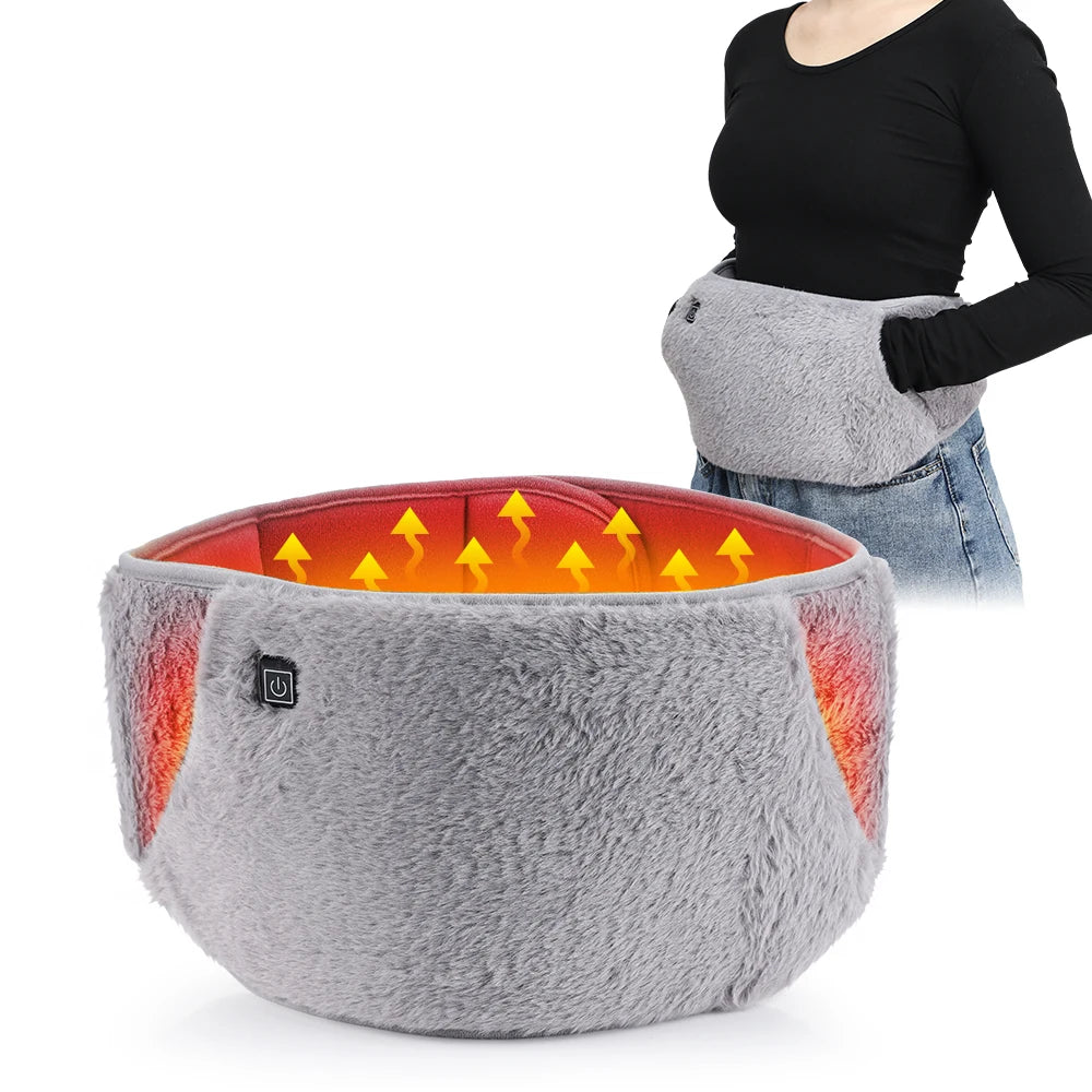 Electric Uterus Warming Belt Waist Hand Warmer Gloves Heating Pad Graphene 3-Level Temp Office/Travel/Cold Day Menstrual Relief