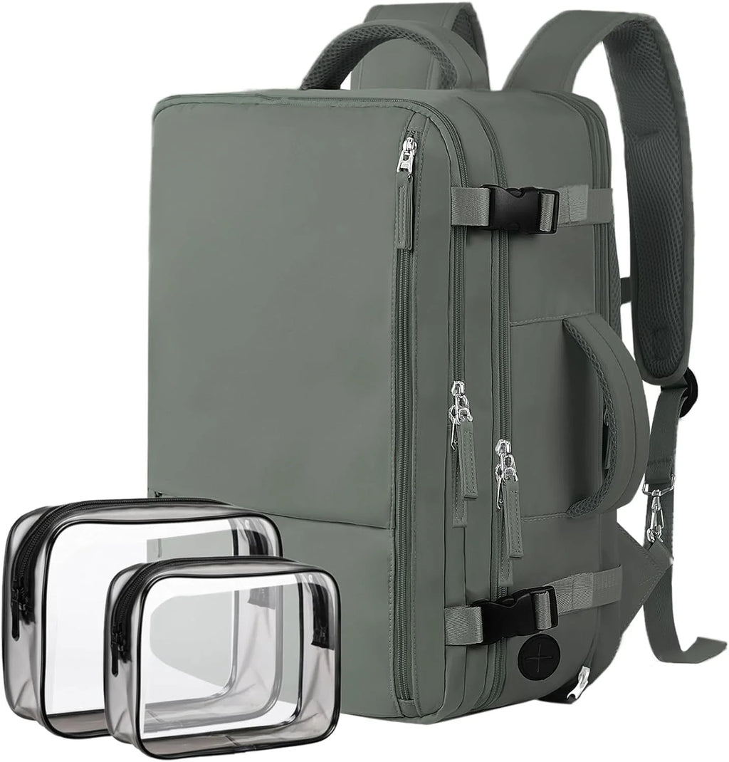 Extra Large Travel Backpack,Carry on Backpack,17 Inch Laptop Backpack,Hiking Backpack,School Bag,Olive Green