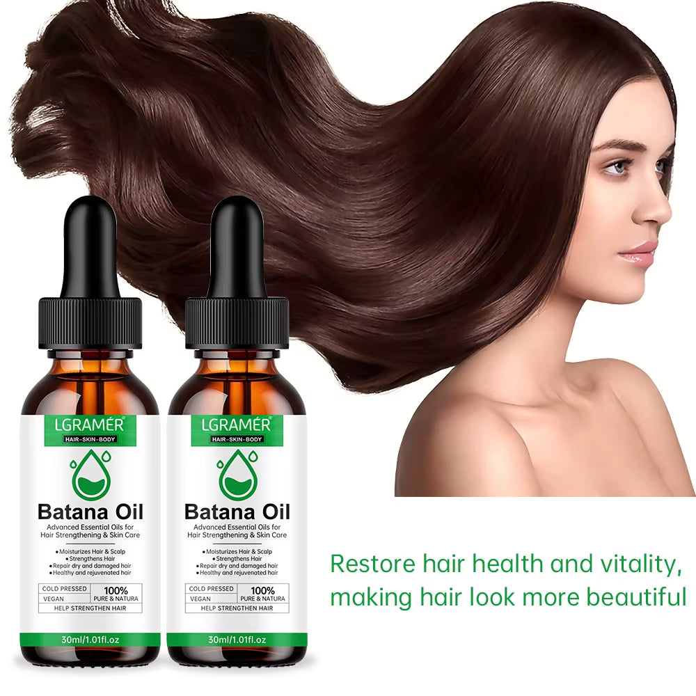 Batana Oil Advanced Essential Oil Hair Growth Skin Care Moisturizes Strengthens Hair Scalp Improve Hair Loss Hair Care Products