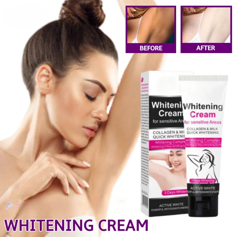 3/5/7Pcs Women Armpit Whitening Cream between Knees Private Parts Whitening Formula Armpit Whitener Intimate Body Creams